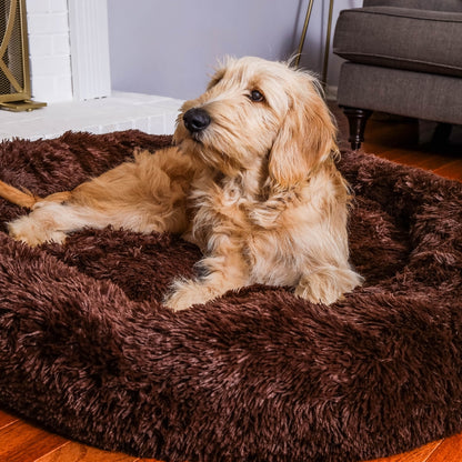 Dark Brown Pawfect Calming Donut Bed