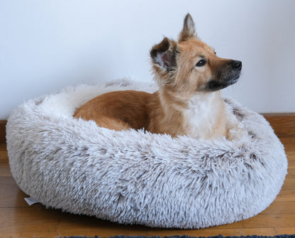 Winter Grey Pawfect Calming Donut Bed