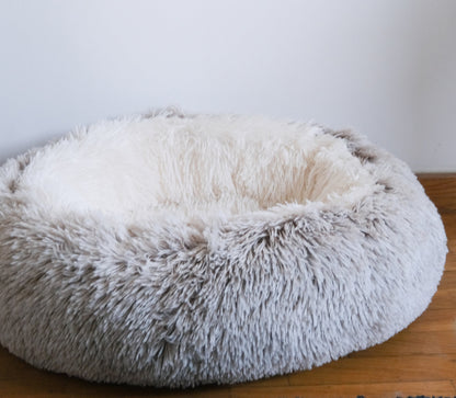 Winter Grey Pawfect Calming Donut Bed